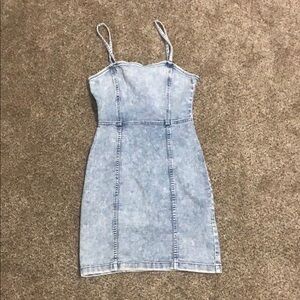 Divided Light Blue Mini Dress